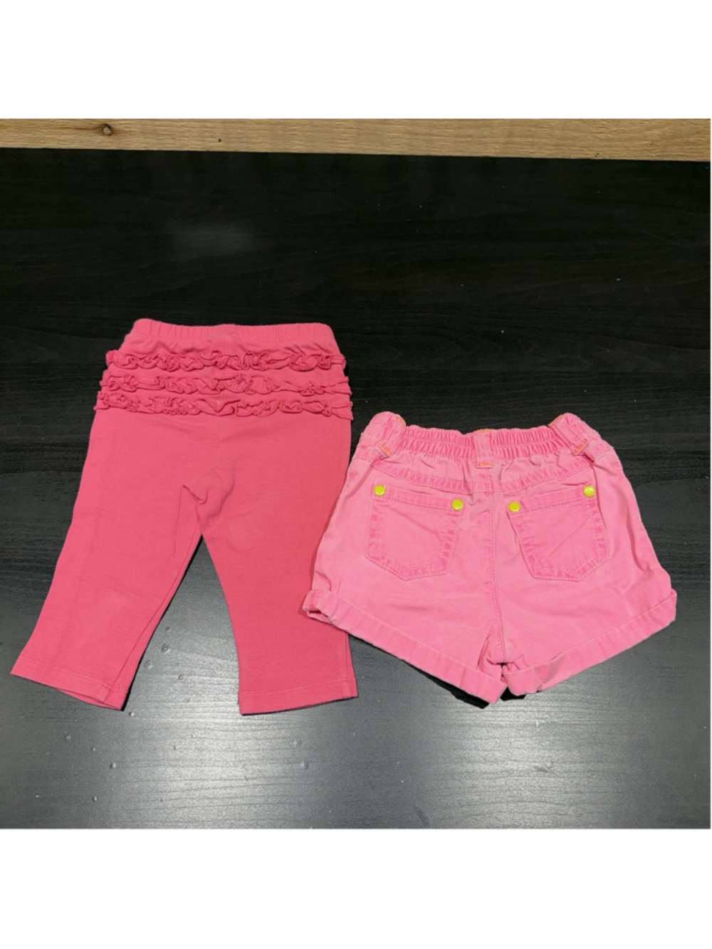 Carter’s Old Navy Baby Girls Pink Shorts Leggings Lot 6-12M 12M Summer Bundle